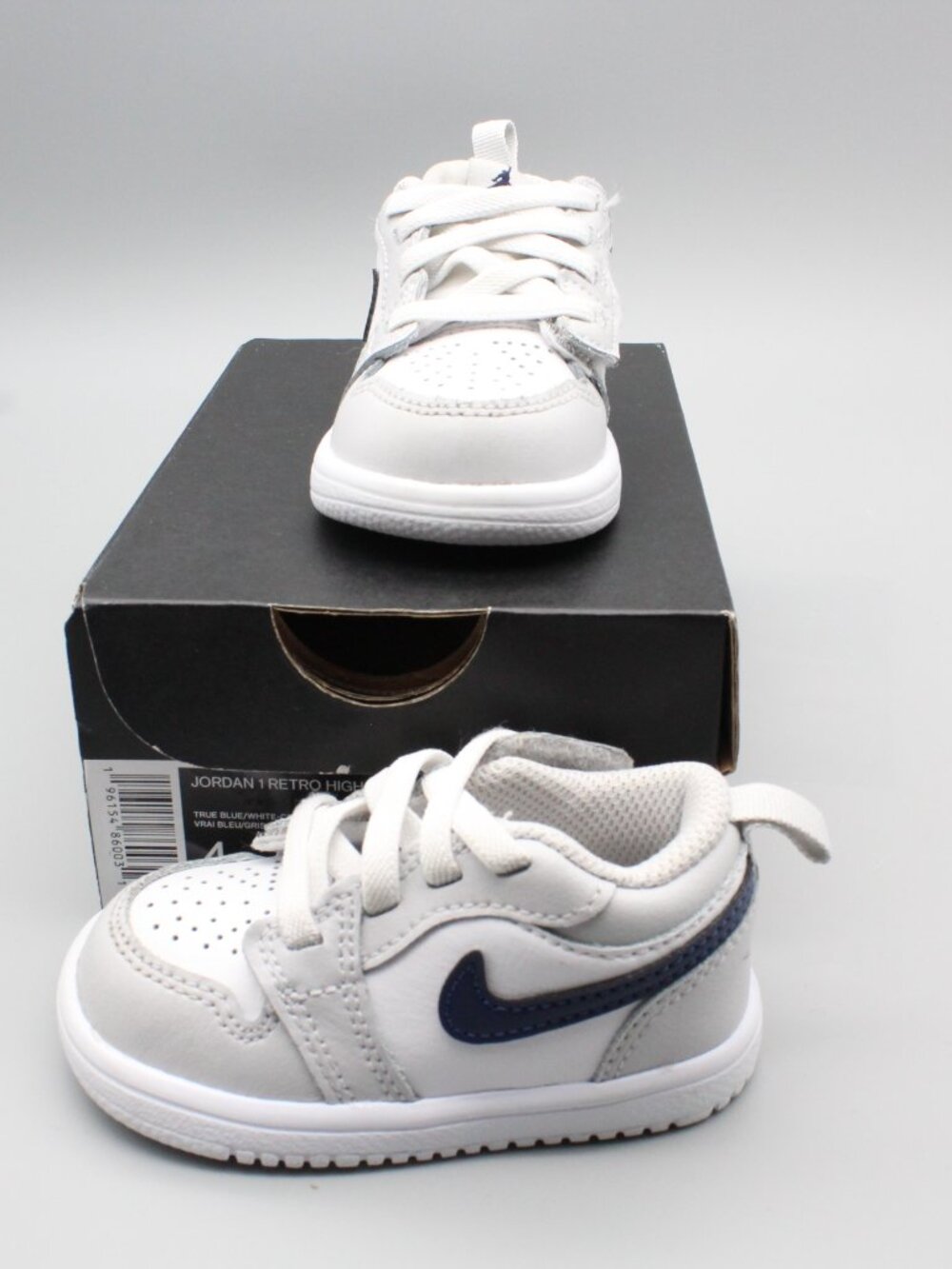 Jordan 1 Low Alt Toddler Shoes White Navy 4C